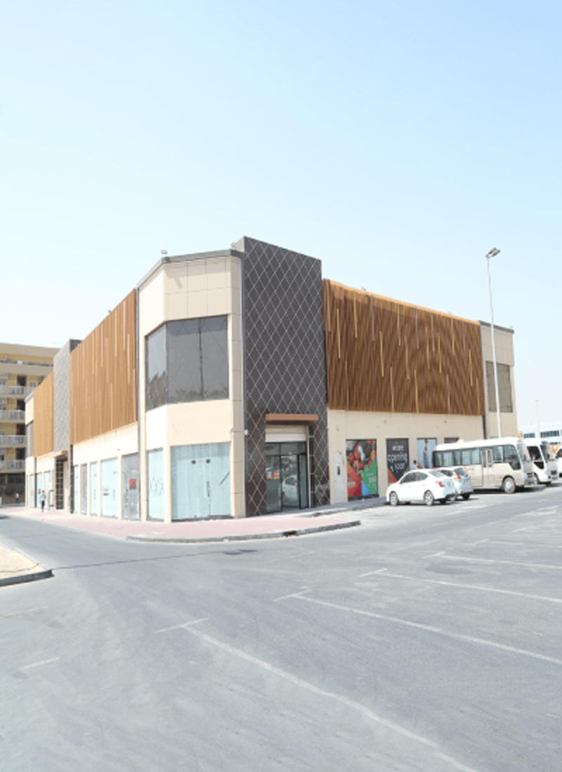 Front view of project