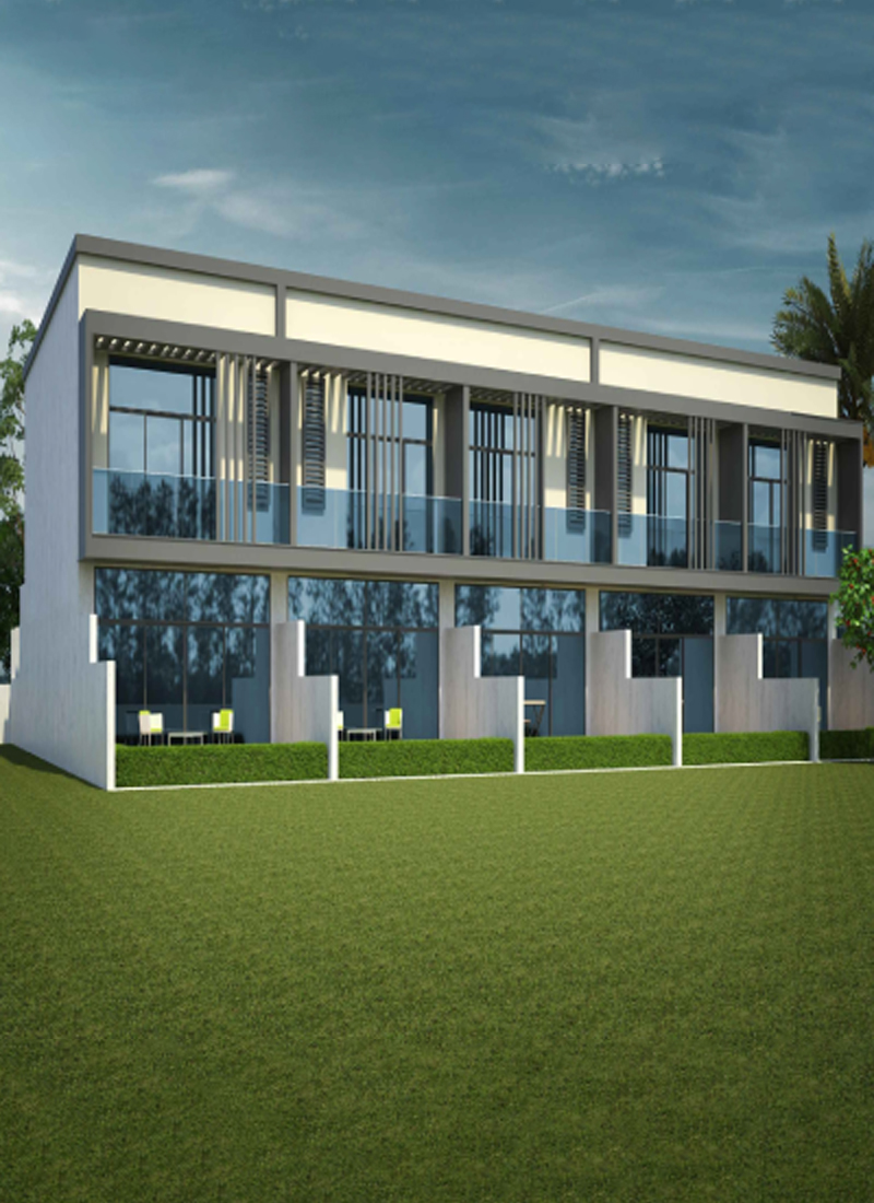 Front view of project