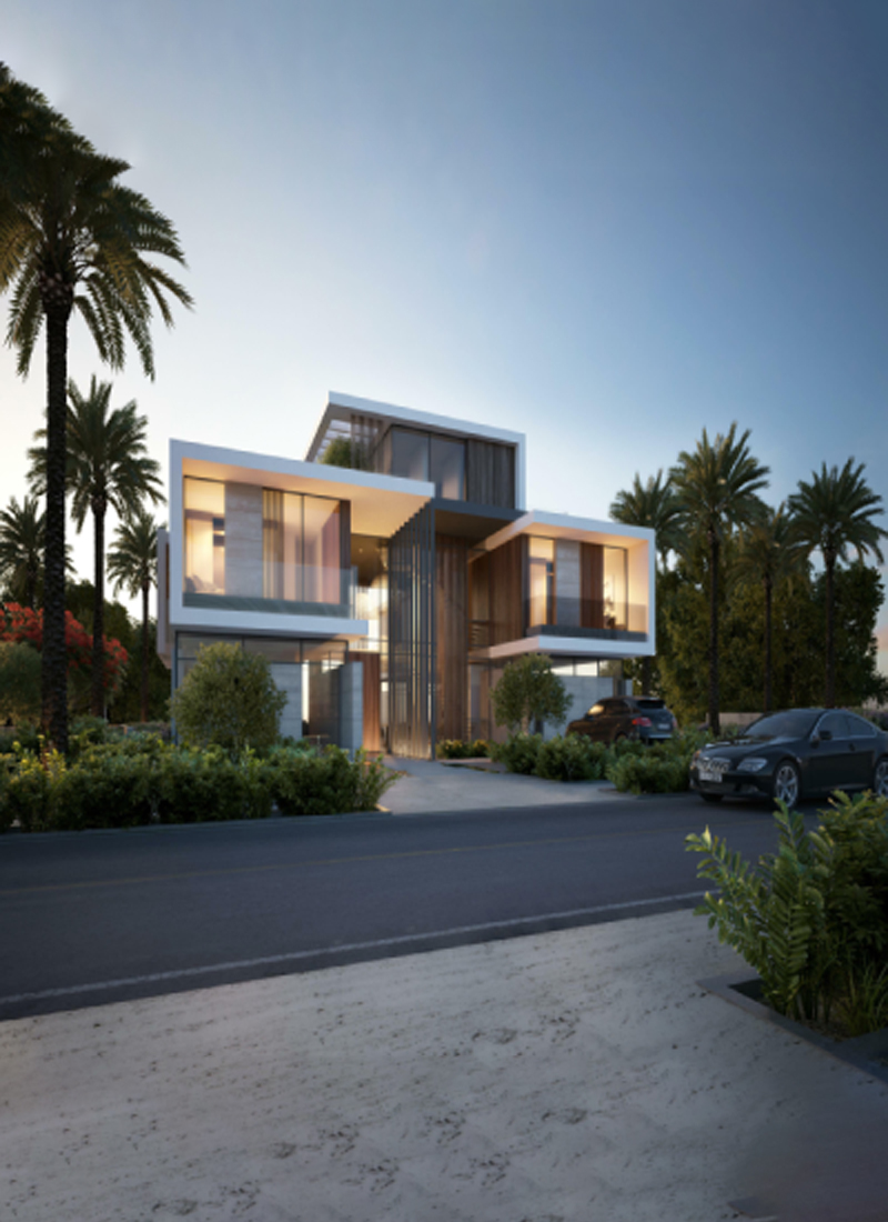 Front view of project