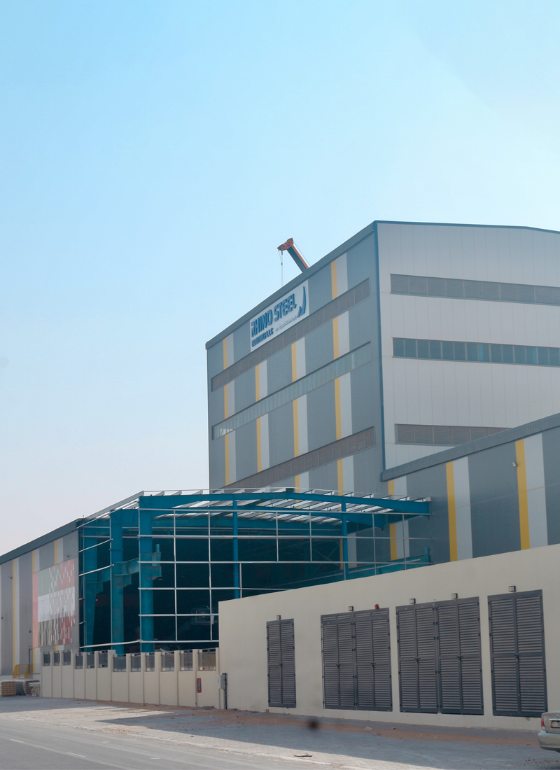 Front view of project