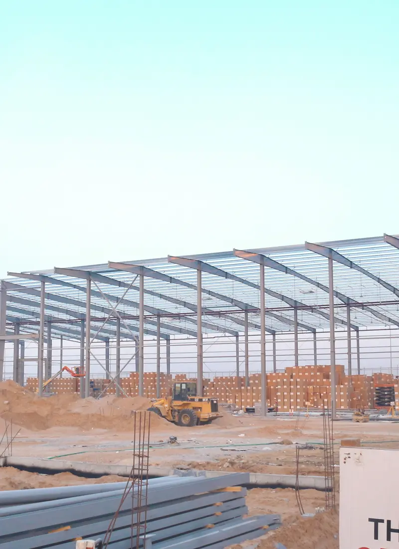 Front view of project