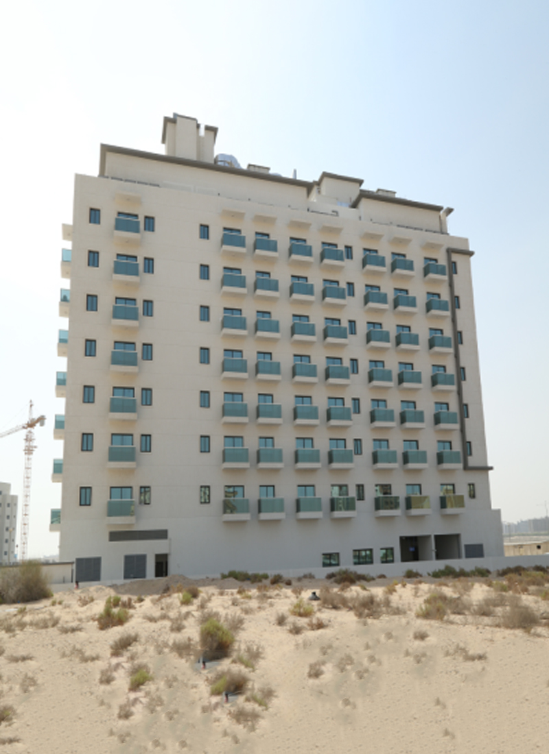 Front view of project