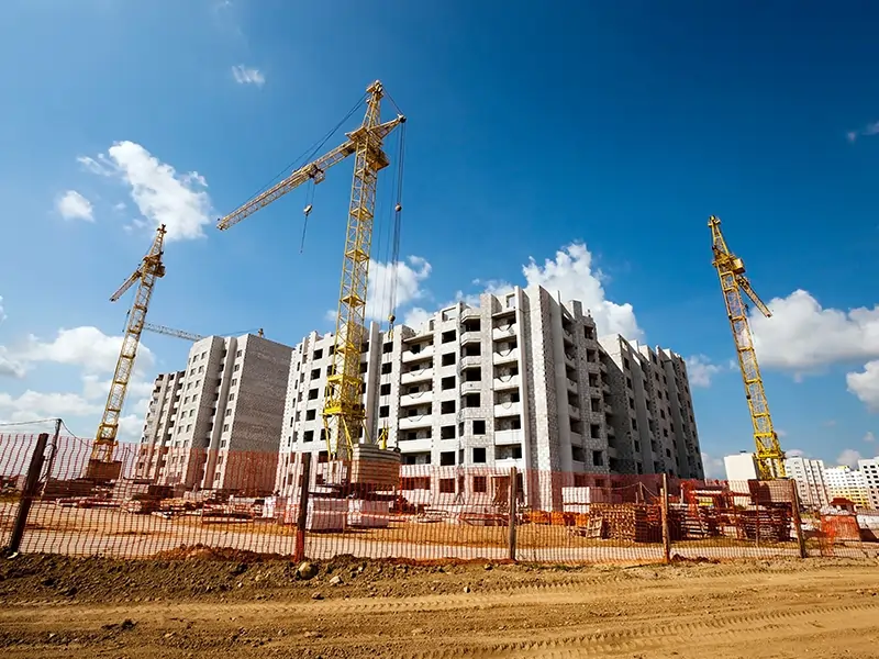 Reinforced concrete structural construction for commercial buildings in UAE